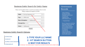 alabama LLC name search
